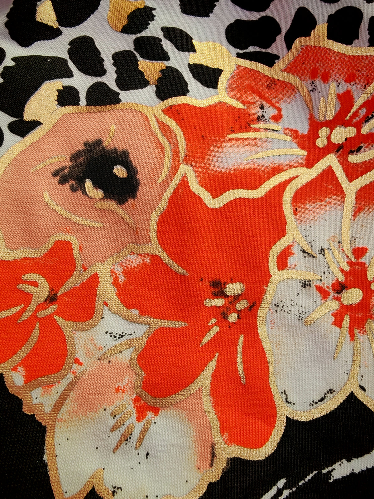 T-shirt Frida fiori arancioni