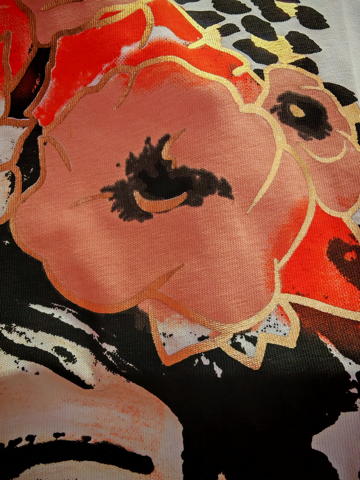 T-shirt Frida fiori arancioni